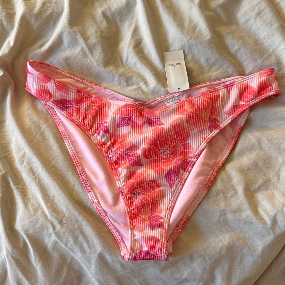 Hollister Pink Floral Bikini Bottom